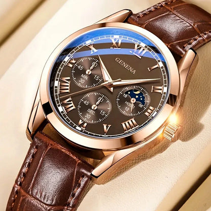 Reloj de cuarzo informal y de negocios para hombre.